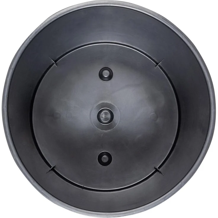 Pflanzgefäß LOCON GROOVE, creme Rillenoptik, Rillenoptik, Ø 25 x 25,5 cm Kunststoffgefäß mit Holzfaseranteil und Einsatz – Bild 6