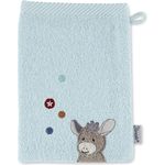 Sterntaler Waschhandschuh Esel Emmi, Größe: 21x15 cm, Mittelblau 7202070