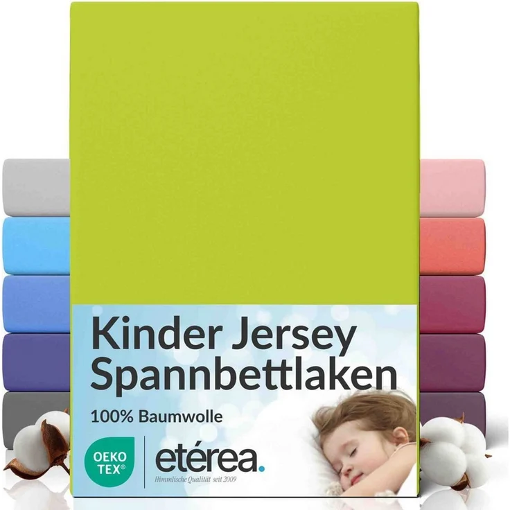 etérea Himmlische Qualität Spannbettlaken etérea Comfort Jersey Spannbettlaken, Jersey, Gummizug: rundum, (1 Stück) – Bild 1