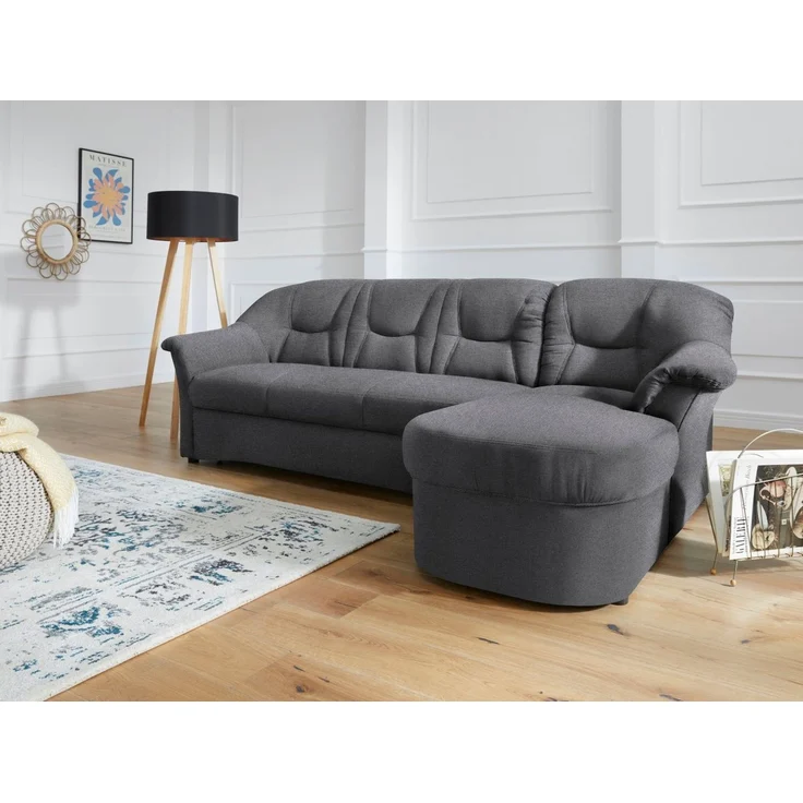 DOMO collection Ecksofa Sarafina zeitlos und komfortabel, optional mit Federkern, L-Form, wahlweise mit Bettfunktion – Bild 1