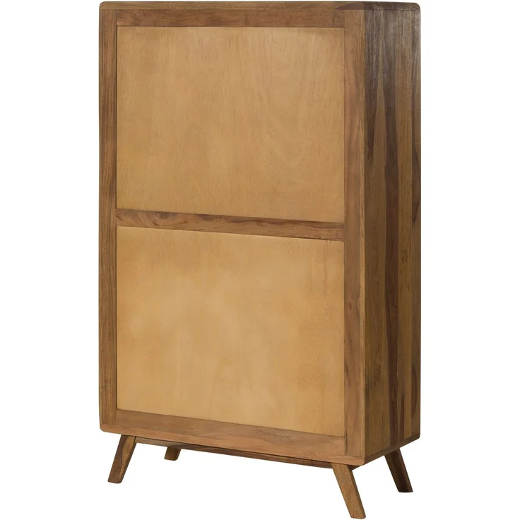 Highboard Sheesham 90x40x145 natur sandgestrahlt lackiert MALMÖ 2 #208 – Bild 8