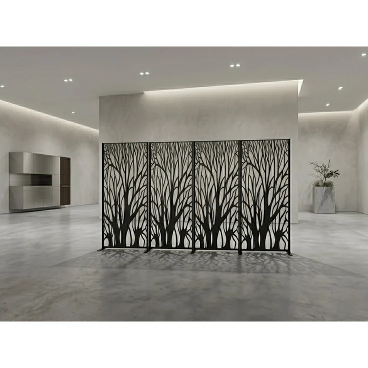 Dekorative Metallpaneel Metallsichtschutzwand - Auenland – Bild 9