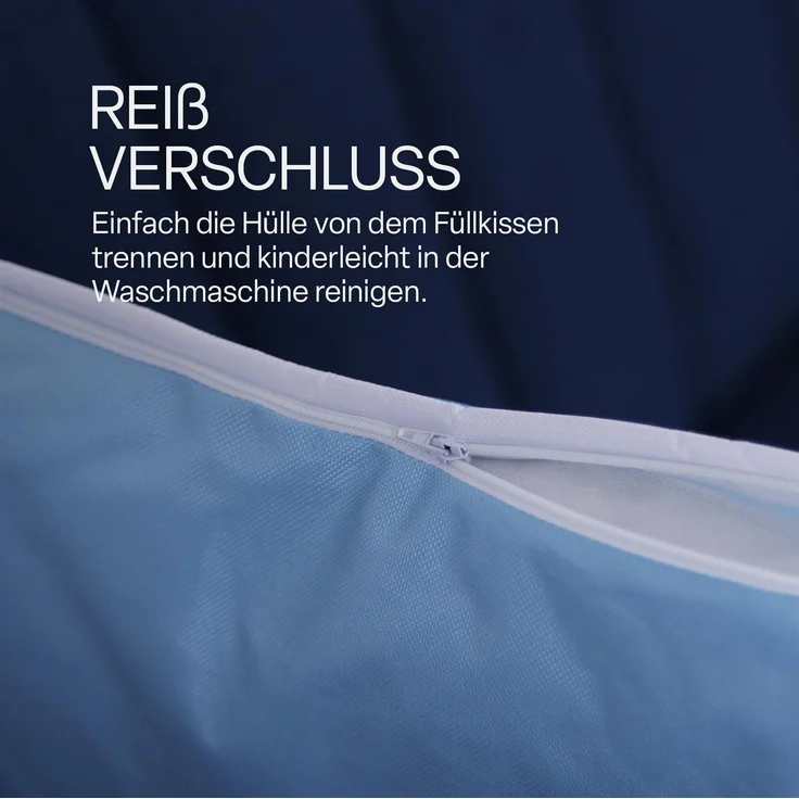 Outdoor Kissen mit Paspel ( 45 x 45 cm ) Dekokissen Garten - Reißverschluss - Schmutz- und Wasserabweisend - abnehmbarer Kissenbezug Türkis 6er-Pack – Bild 4