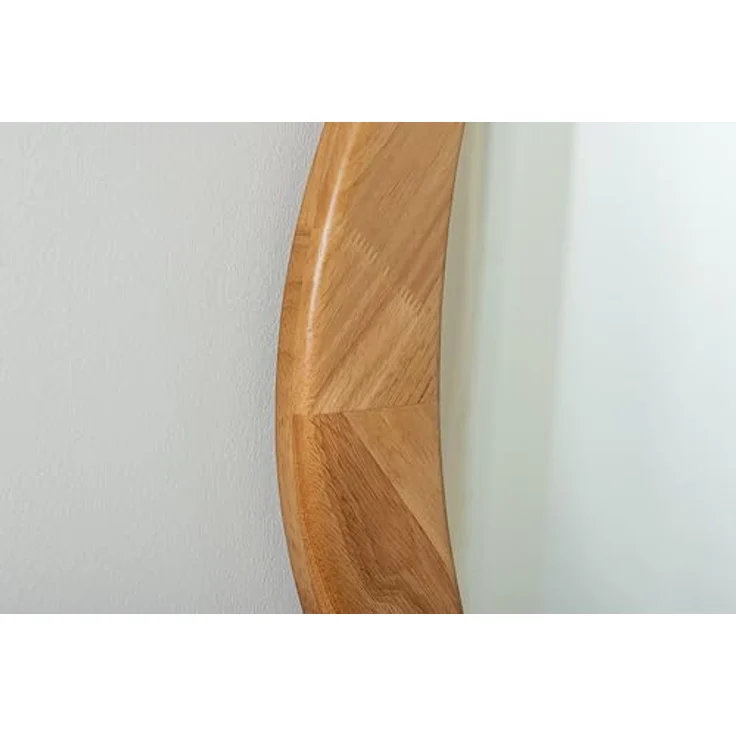 riess-ambiente Wandspiegel ORGANIC 90cm natur – Eichenholz-Design, asymmetrisch, variabel (Einzelartikel, 1-St), Dekoration mit natürlicher Maserung – ideal für Flur oder Schlafzimmer – Bild 6