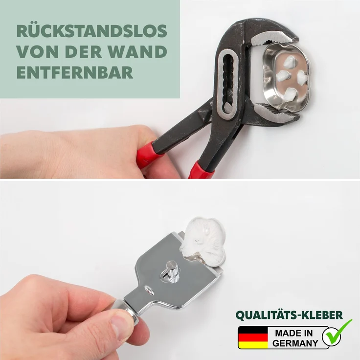 bremermann Bad-Serie LUCENTE - Glaseckablage inkl. Klebeset, Glasregal, Badregal aus Glas und Edelstahl, verchromt – Bild 6
