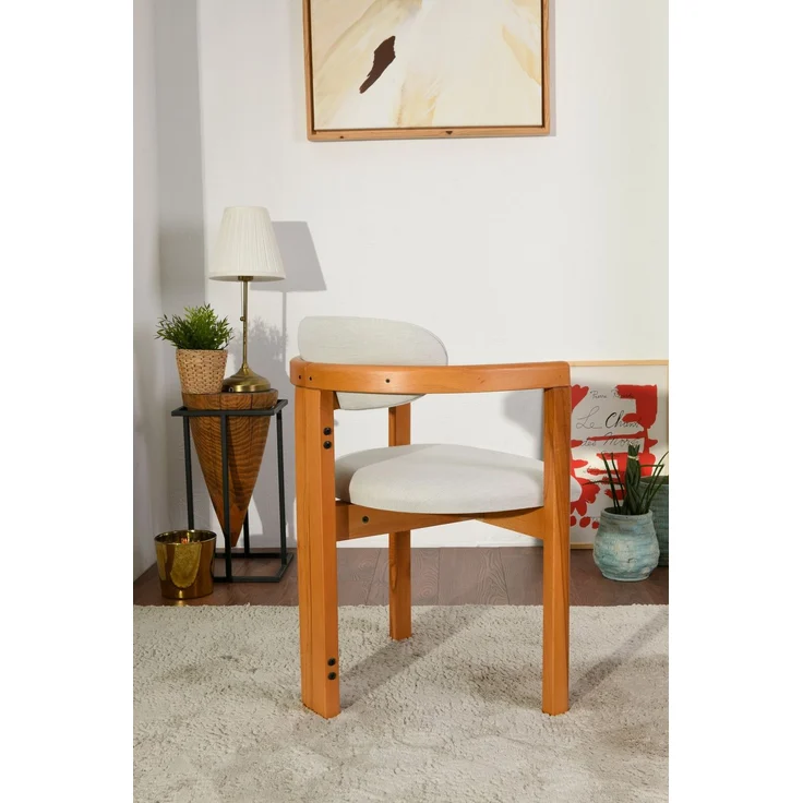 Skye Decor 'Cheri - Cream, Oak' Stuhlset (2-teilig), Creme / Eiche, 58 x 78 x 44 cm – Bild 5