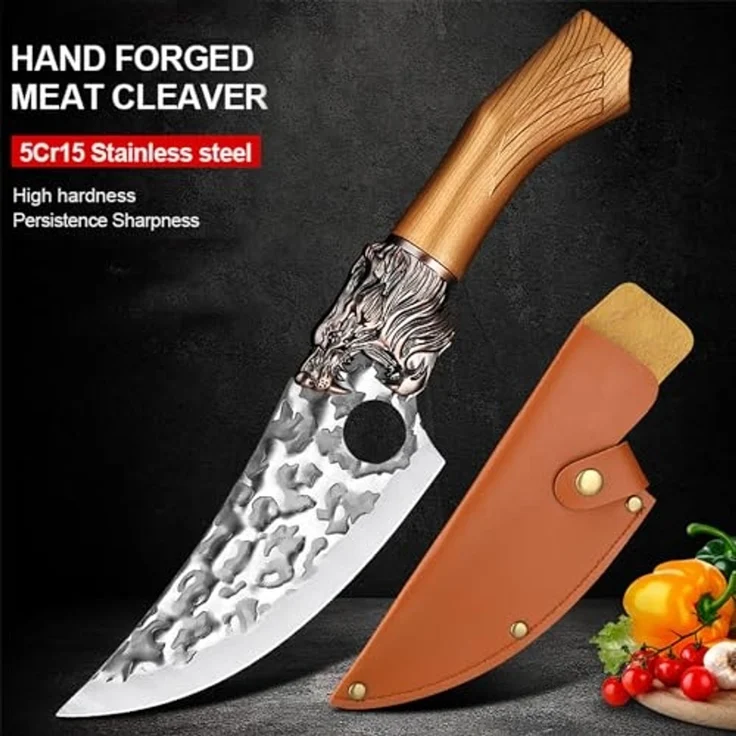 Muxel Hackmesser Das besondere Kochmesser, Hackmesser, Küchenmesser und Outdoormesser, handlich – Bild 6