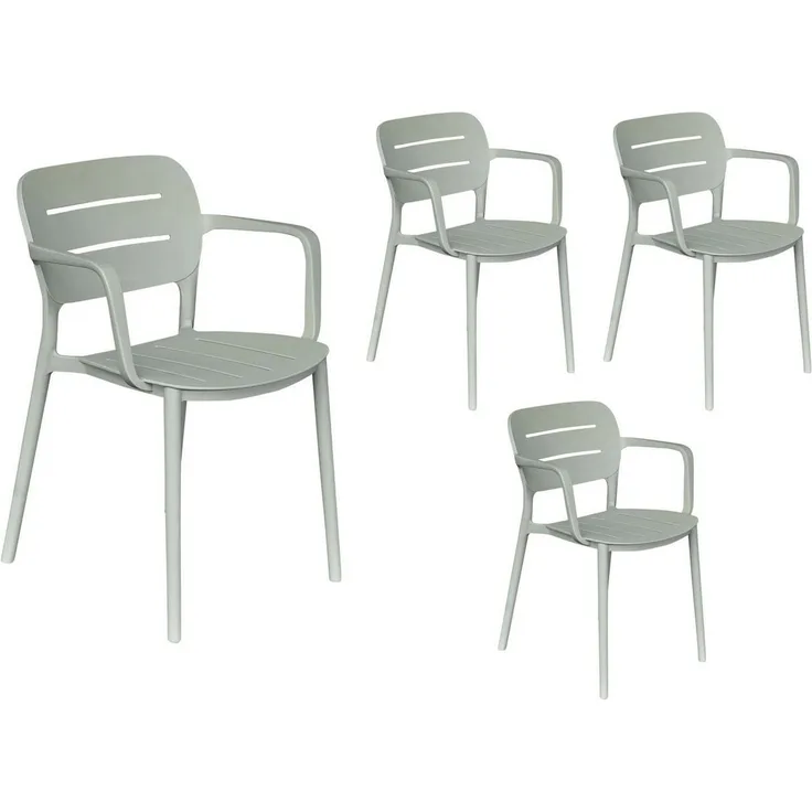 LC Garden Stapelstuhl LC Garden »Veti« Gartenstuhl Stapelstuhl Bistrostuhl (4 St)