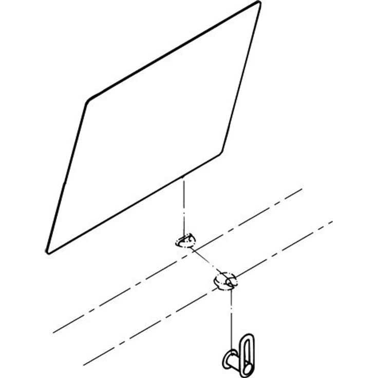 HEWI Kippspiegel Serie 801, Wandspiegel mit B:600mm H:540mm, reinweiß 801.01.100 99 – Bild 2