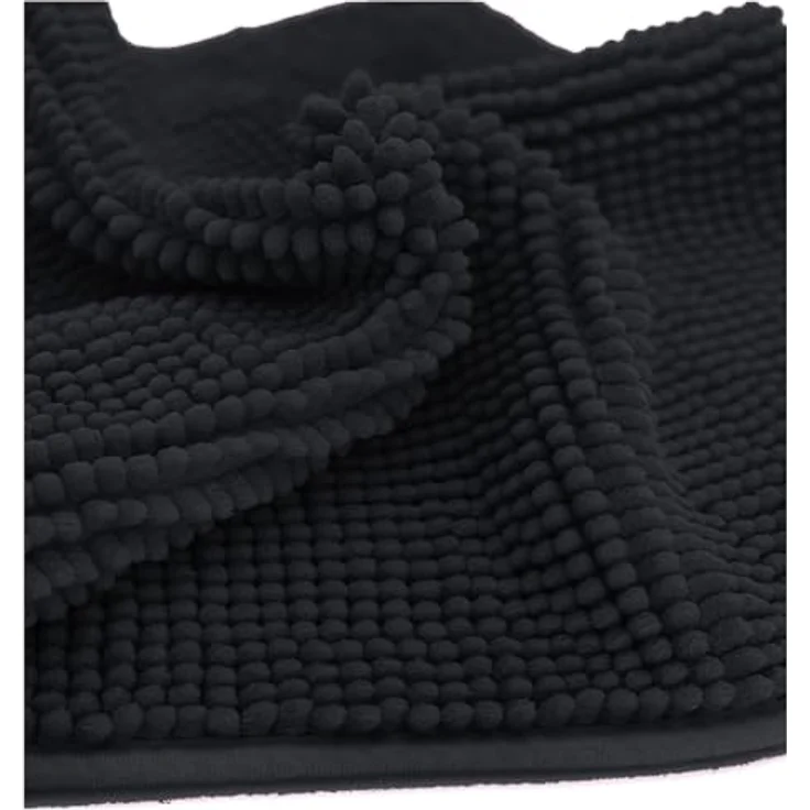 heimtexland Badematte Badvorleger Chenille Badteppich Duschvorleger, rutschhemmend beschichtet, Fußbodenheizung geeignet, fußbodenheizungsgeeignet, saugstark, schnell trocknend, strapazierfähig, rutschfest, Polyester, rechteckig, 45x50 cm, Hochflor, su... – Bild 5