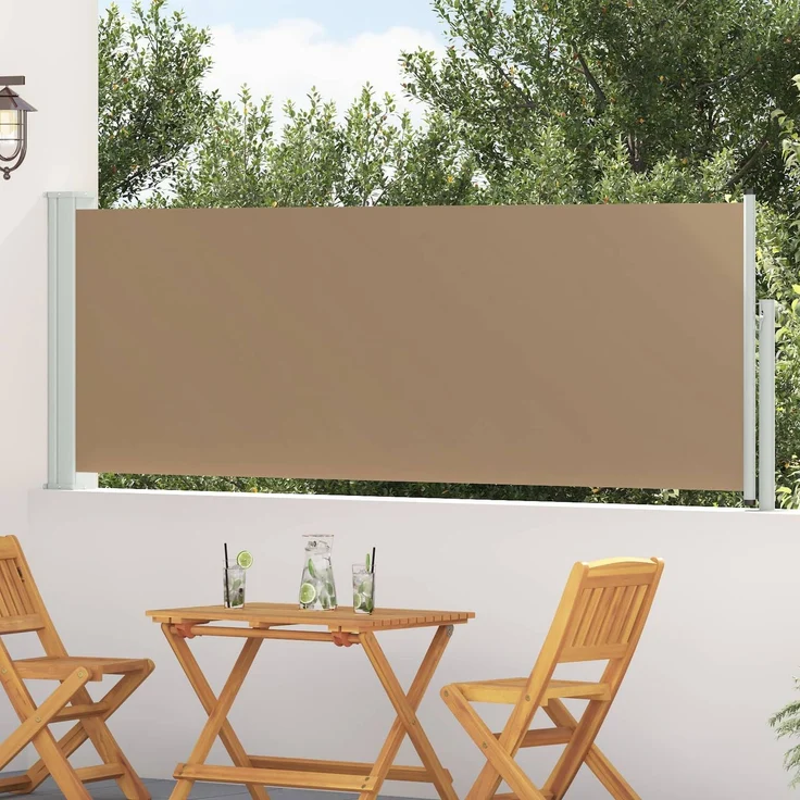 vidaXL Ausziehbare Seitenmarkise Rechteckig 500 x 100 cm Polyester 42035323 – Bild 1