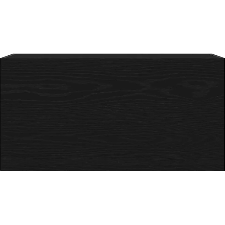 vidaXL Bad-Wandschrank Schwarz 80x25x40 cm Holzwerkstoff 860086 – Bild 4