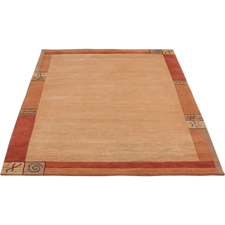 LUXOR living Wollteppich India, rechteckig, Höhe: 20 mm, reine Wolle, handgeknüpft, mit Bordüre, auch als Läufer – Bild 1