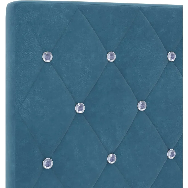 vidaXL Aufbewahrungsbett mit Matratze Dunkelblau 180 x 200 cm Samt 3459649 – Bild 10