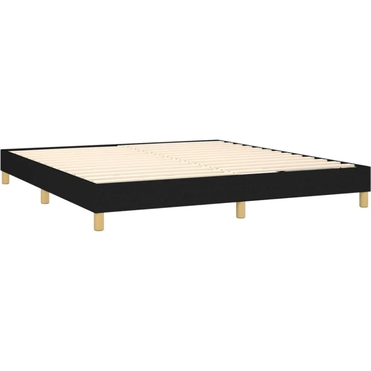 Boxspringbett Schwarz 160x200 cm Stoff [3120624] – Bild 9