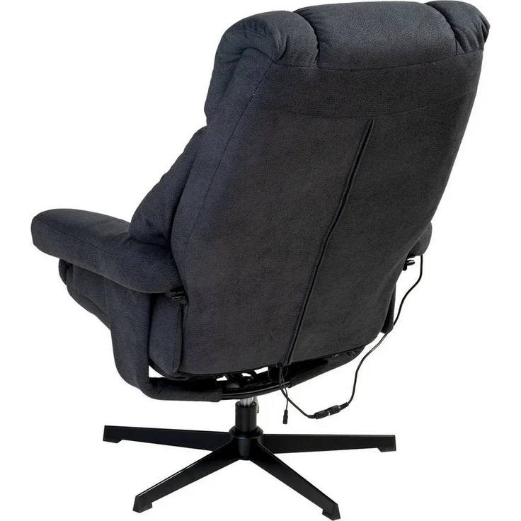 Femo Trade Relaxsessel mit Hocker VABENE, Grau, Mikrofaserbezug, Metallgestell, mit Massage- und Wärmefunktion – Bild 3