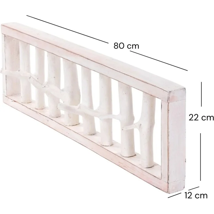 DESIGN DELIGHTS Wandgarderobe WANDGARDEROBE TREIBHOLZ UNIKAT, 80x22cm (BxH), Garderobe, Hakenleiste – Bild 2