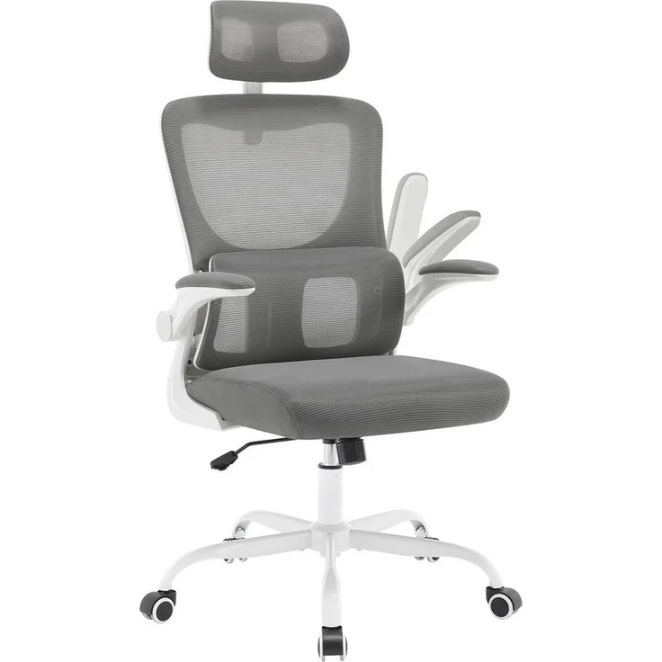 Woltu Bürostuhl (1 St), ergonomisch,Schaukelfunktion, Netzstoff, umkehrbare Armlehnen – Bild 1