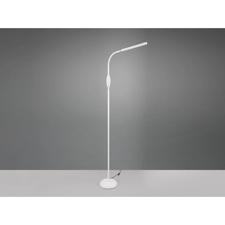 LED Stehleuchte, weiß, Touchschalter, flexibel, H 145 cm – Bild 6