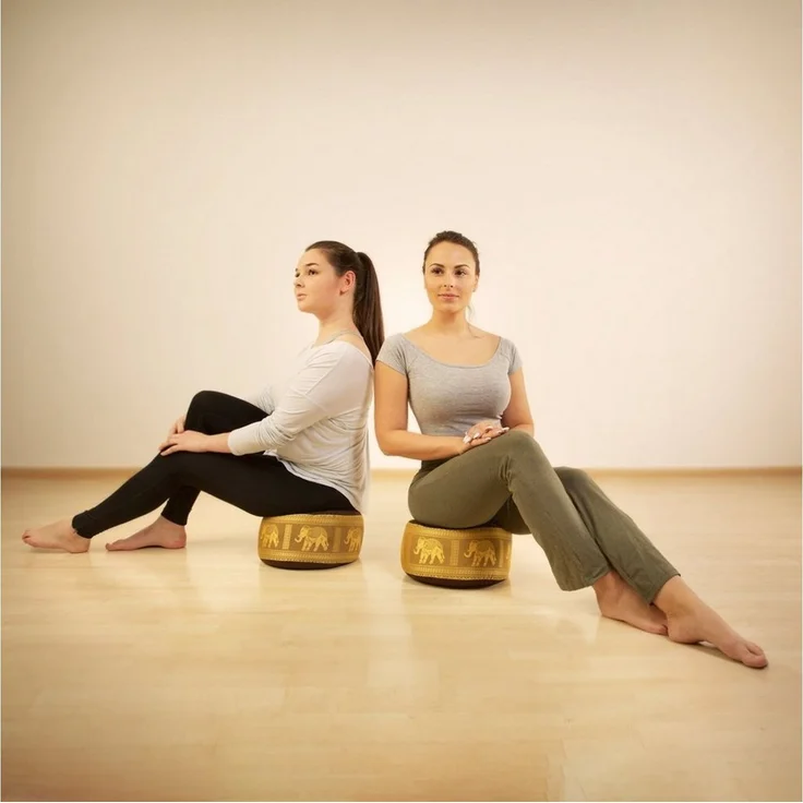 livasia Meditationskissen Zafukissen (Deluxe) - 32x20cm, Kapok, vegan, handgefertigt – Bild 3
