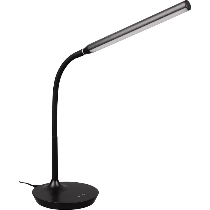 LED Schreibtischleuchte TORO Grau, dimmbar & Lichtfarbe einstellbar, Höhe 38cm