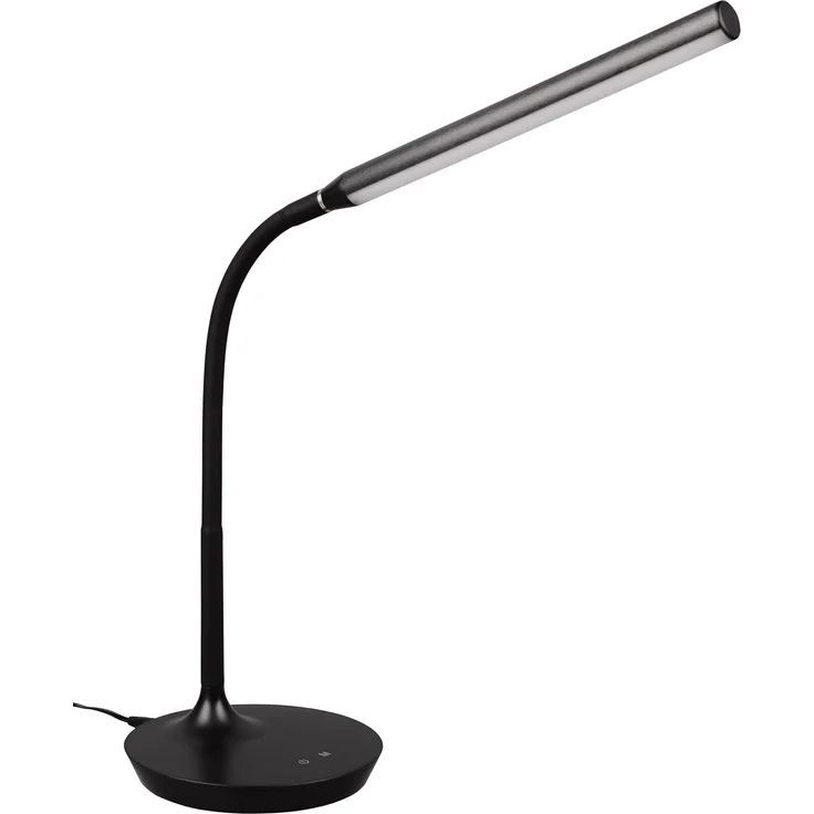 LED Schreibtischleuchte TORO Grau, dimmbar & Lichtfarbe einstellbar, Höhe 38cm