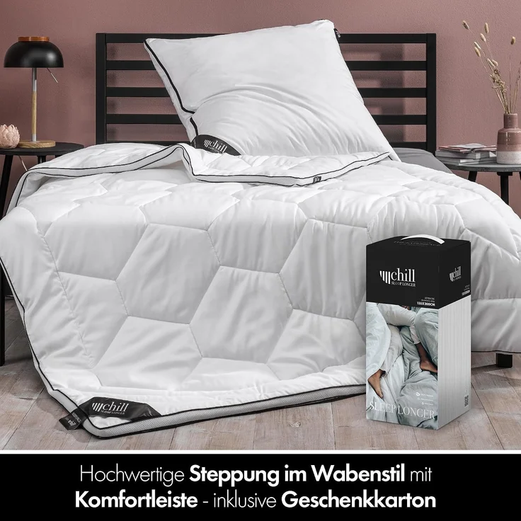 chill SLEEPLONGER 4-Jahreszeitendecke 135 × 200 cm Mikrofaser, atmungsaktiv, vegan – Bild 6