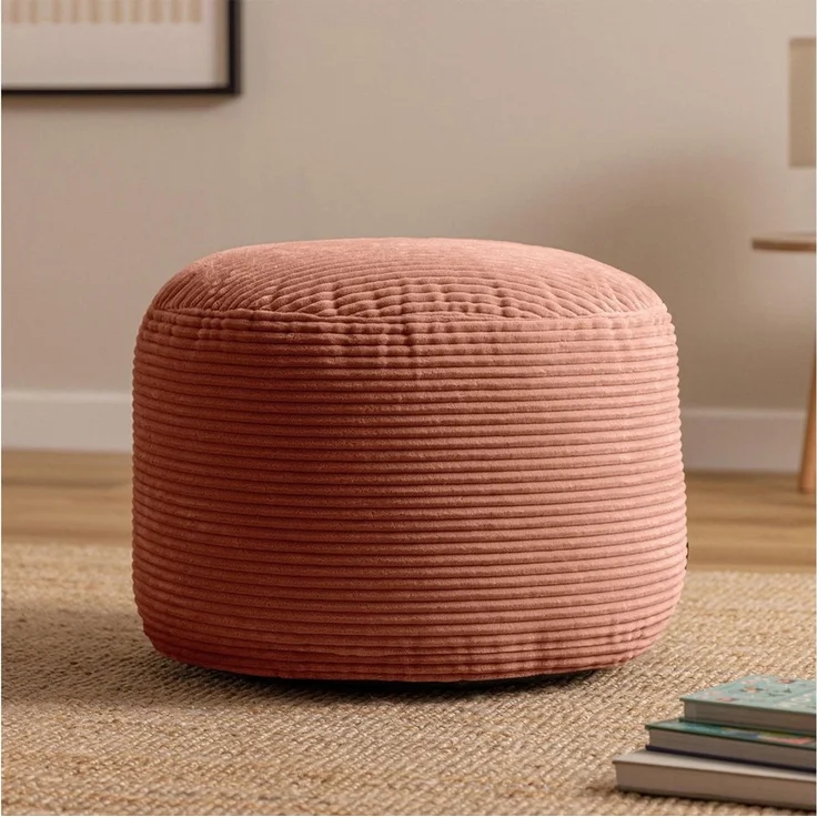 icon Pouf XL aus Cord „Milano“, mit Füllung – Bild 1