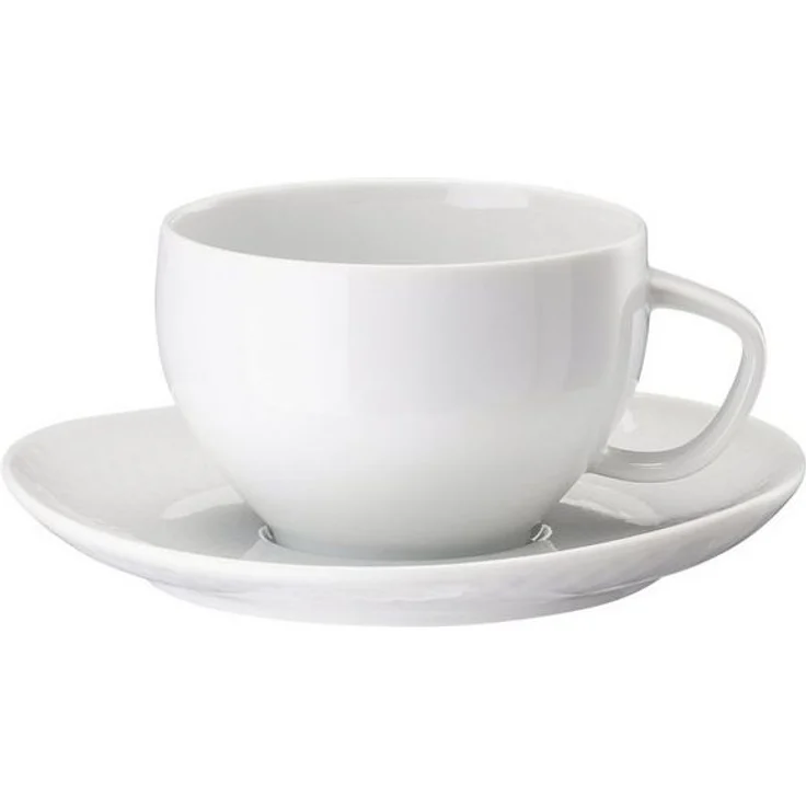 Rosenthal Tasse Junto Weiss Teetasse mit Untertasse, Porzellan – Bild 1