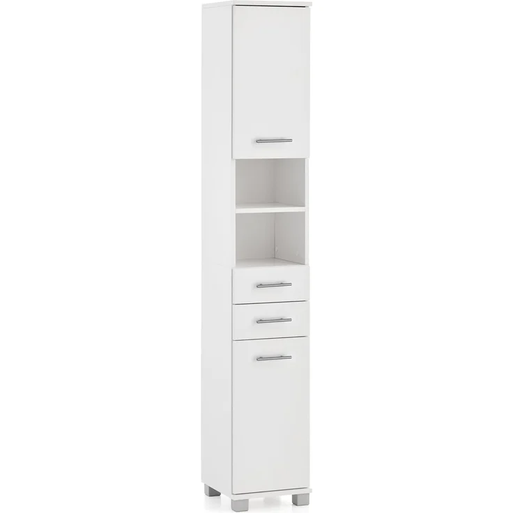 Schildmeyer Hochschrank Emmi 159162, weiß matt, 30,3 x 32,6 x 180,9 cm – Bild 1
