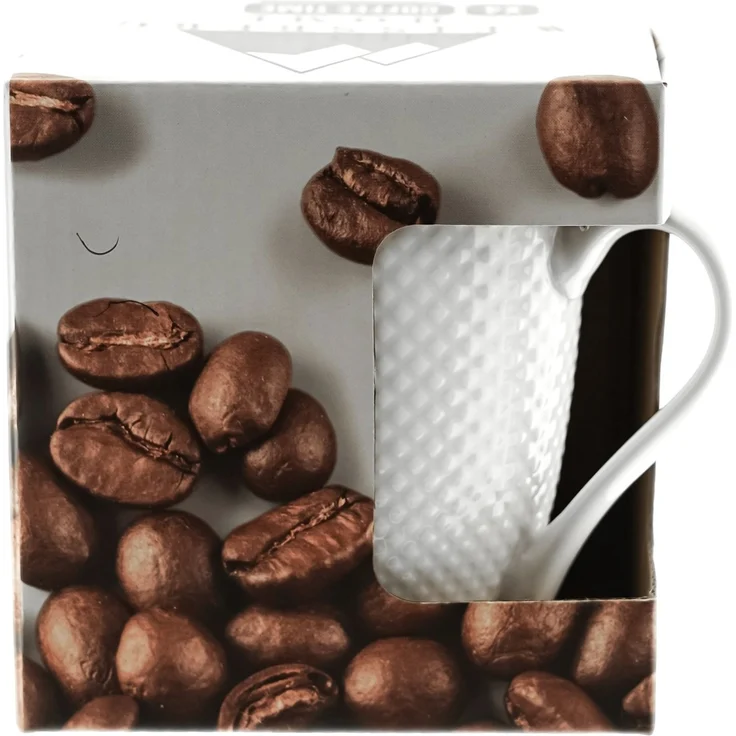Weissberg 6-tlg. Kaffeebecher 350 ml aus hochwertigem Porzellan - Weiß – Bild 5