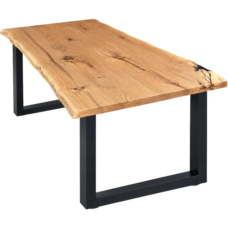Tischuntergestell 90x72cm Möbelfüße Schwarz Tischbeine Industrie Bankkufen Stahl – Bild 1