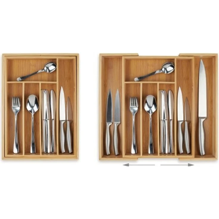Besteckkasten hoch Bambus ausziehbar 10035783 – Bild 3