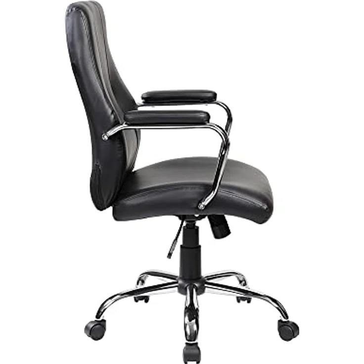 Rocada Ergonomischer Schreibtischstuhl | Bürostuhl | Stuhl mit Rollen und Armlehnen | Verstellbarer Stuhl | Schwarz – Bild 7