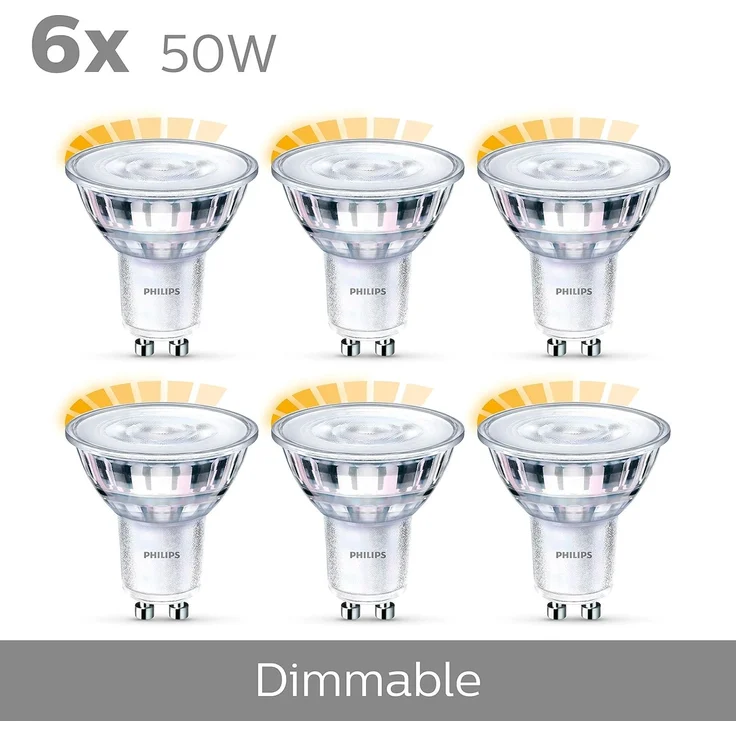 Philips LED-Lampe LEDClassic 50W GU10 WW 36D WGD 6CT/4 GU10 – Bild 7