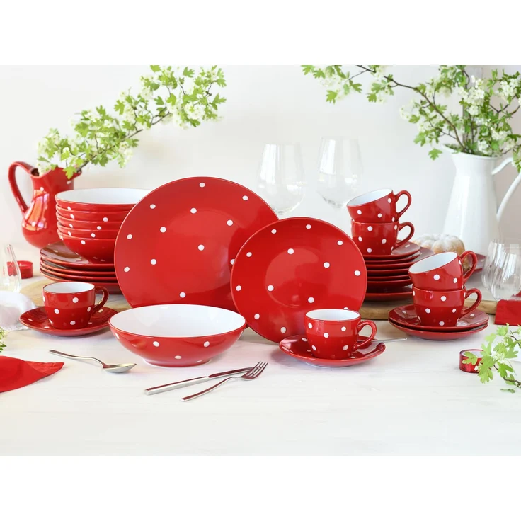 Polka Dots Bunt, Kaffeeservice 18-tlg (mo) – Bild 4