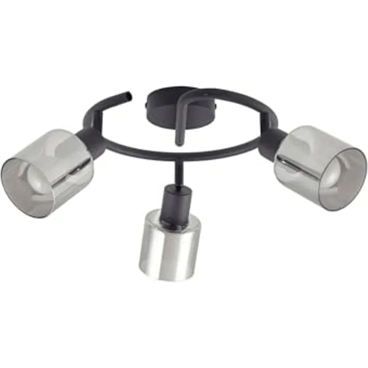 Lindby Deckenstrahler Netty, Glas Alu IP20, 3 x 10 W LED