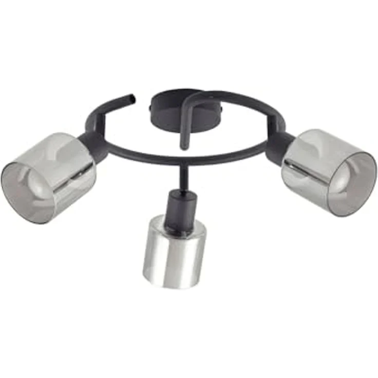 Lindby Deckenstrahler Netty, Glas Alu IP20, 3 x 10 W LED – Bild 1