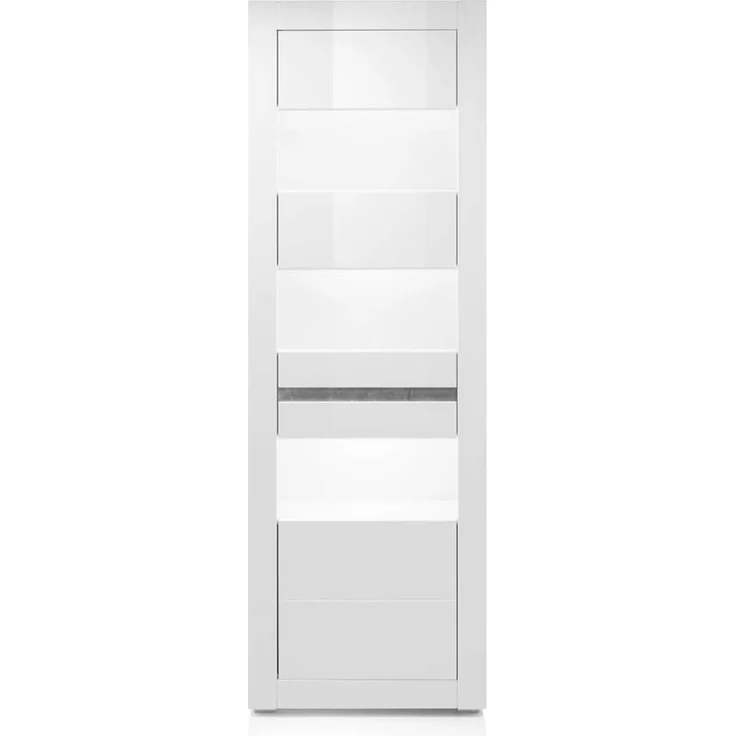 Lomadox Wohnwand COGO-61, (2-St), mit Vitrinen inkl. LED und Sideboard in weiß Hochglanz 369 x 198 x 42 cm – Bild 7