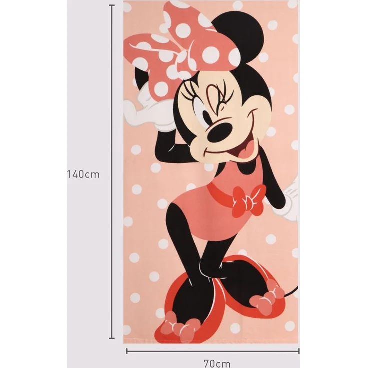 Disney Minnie Mouse Polyester Strandtuch für Kinder 70 × 140 cm 250 gsm – Bild 4