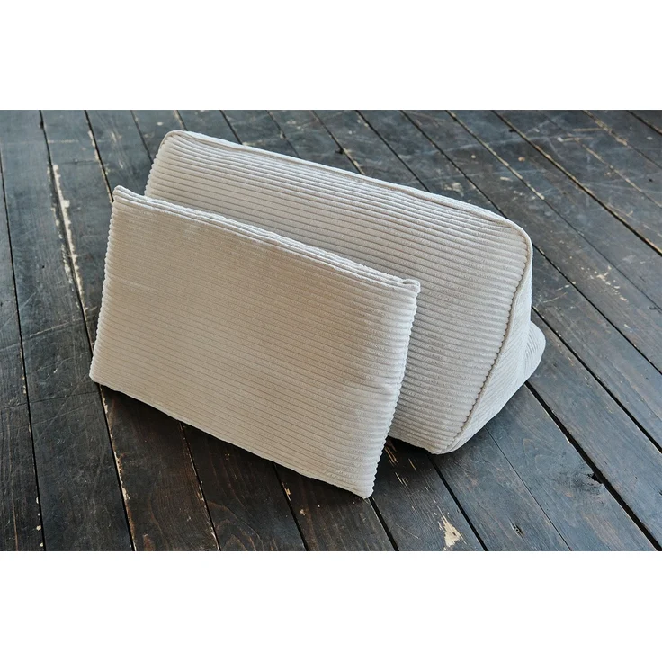 KAWOLA Modulsofa WIOLO SOFT 5 Module 5 Rückenkissen Cord hellgrau 84 x 222 x 333 cm – Bild 7