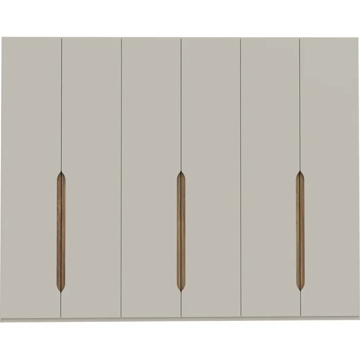 Drehtürenschrank >EDWAL< in sandfarbig / Mauvelle Eiche Dekor - 266,1x210,5x54,2cm (BxHxT)