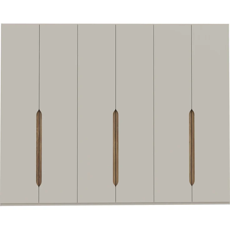 Drehtürenschrank >EDWAL< in sandfarbig / Mauvelle Eiche Dekor - 266,1x210,5x54,2cm (BxHxT) – Bild 1