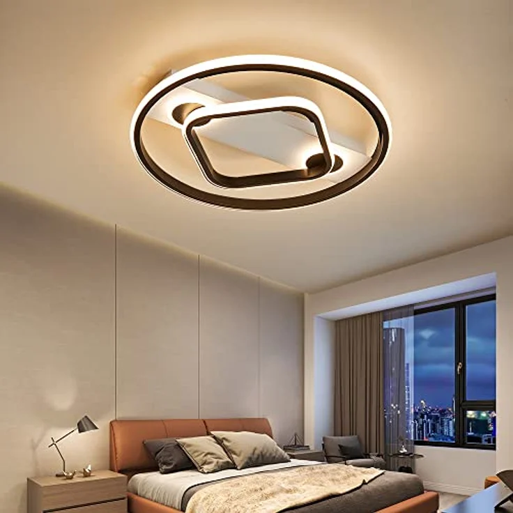 Euroton LED Deckenleuchte LED Deckenleuchte Fernbedienung Lichtfarbe einstellbar dimmbar Lampe, LED fest integriert, Deckenleuchte mit Fernbedienung Helligkeit: Dunkel-Hell, 10%-100% dimmbar. Lichtfarbe: kaltweiß-neutalweiß -warmweiß, 7000k-3000k stufe... – Bild 5