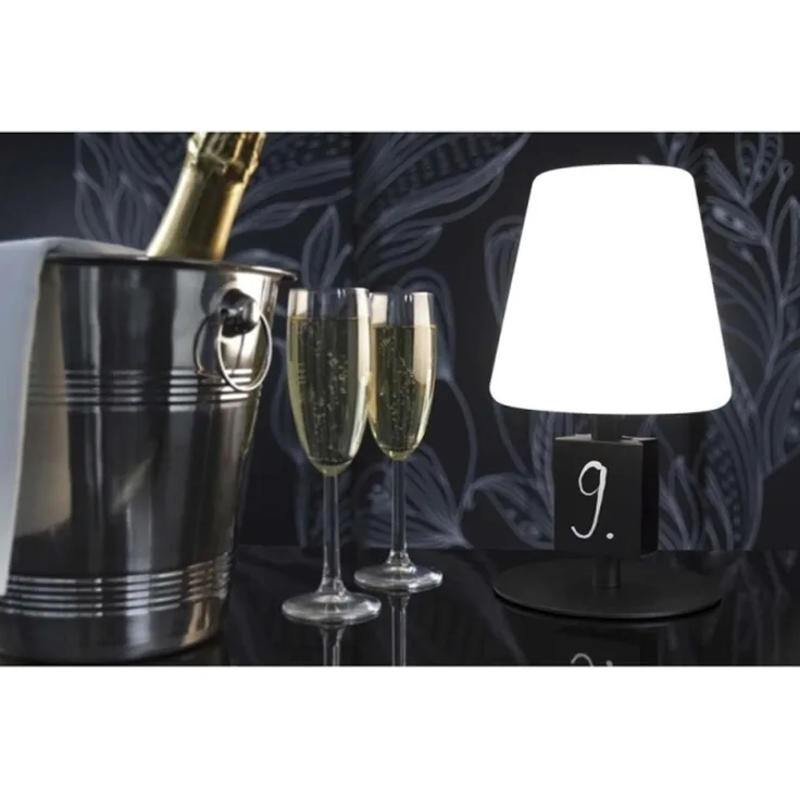Tischlampe mit Tafel Securit MICHELLE schwarz