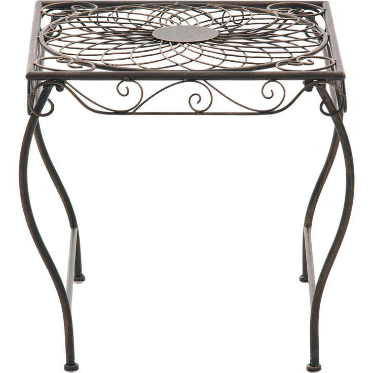 CLP Gartentisch Zarina, wasserabweisend, nostalgischer Beistelltisch im Jugendstil, bronze – Bild 3
