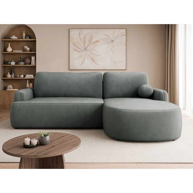 Ecksofa Loridu (Farbe: Magic Velvet 2217, Seite: Rechts) – Bild 1