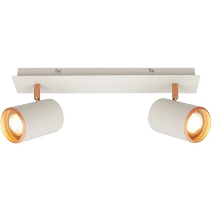 BRILONER - Deckenlampe schwenkbar, GU10 Fassung, max. 9 W, Deckenleuchte, Lampe, Wohnzimmerlampe, Schlafzimmerlampe, Küchenlampe, Deckenstrahler, Deckenbeleuchtung, 40 cm, Hellgrau-Coffee – Bild 1