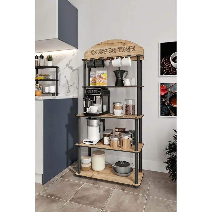 Skye Decor 'Time - Oak' Kaffeestation, Eiche, 69 x 160 x 39 cm – Bild 1