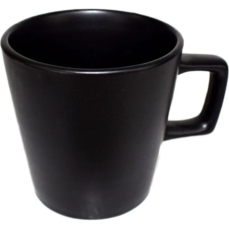 Geschirr Tasse Schüssel Teller edles Schwarz aus Keramik Tasse